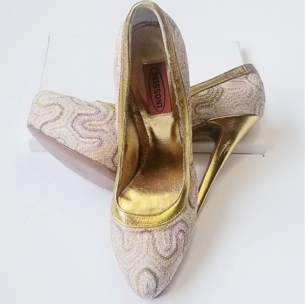 Missoni Gold High Heels 👠
